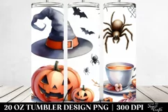 Funny Spider Halloween Clipart 20 Oz Tumbler Product Image 2