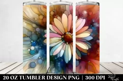 pastel Wooden Daisy Transparent | 20 oz Tumbler Product Image 2