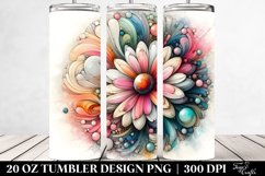 pastel Wooden Daisy Transparent | 20 oz Tumbler Product Image 2