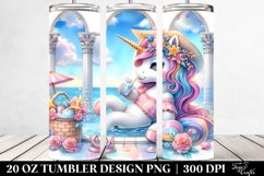 Cute Beachwear Unicorn | 20 Oz Tumbler Product Image 2