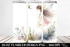 Whimsical Washed Watercolor Fairy | 20 oz Tumbler Product Image 2