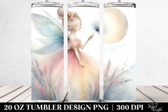 Whimsical Washed Watercolor Fairy | 20 oz Tumbler Product Image 2