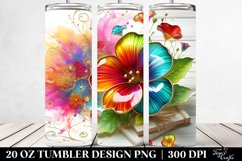 Colorful Nasturtium Tumbler Design Product Image 2