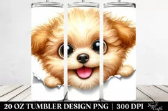 Crazy Looking Bichpoo Watercolor 20 oz Tumbler Product Image 2