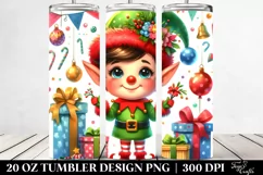 Dumb Looking Christmas Dinosaur Clipart 20 Oz Tumbler Product Image 2