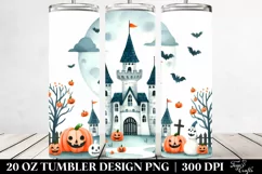 Funny Castle Halloween Clipart 20 Oz Tumbler Product Image 2
