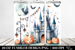Funny Castle Halloween Clipart 20 Oz Tumbler Product Image 2