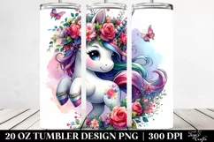 Dancing Cute Unicorn, | 20 oz Tumbler Product Image 2