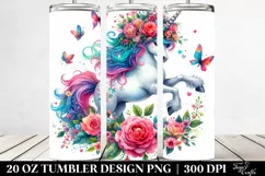Dancing Cute Unicorn, | 20 oz Tumbler Product Image 2