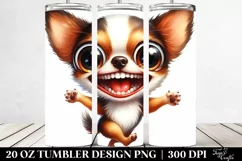 Funny Chihuahua Sitting | 20 Oz Tumbler Product Image 2