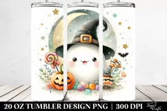 Cute Retro Trick or Treat Tumbler Product Image 2