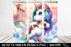Cute Unicorn as Johny Bravo | 20 Oz Tumbler Product Image 2