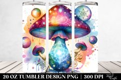 Magical Celestial Mushroom in Vibrant Colors, Transparent 20 Product Image 2