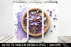 Stained Lavender Golden Insertions 20 oz Tumbler Product Image 2