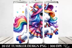 Cute Unicorn Jumping | 20 oz Tumbler Product Image 2