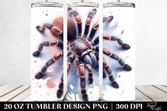 Washed Watercolor TARANTULA Image | 20 oz Tumbler Product Image 2