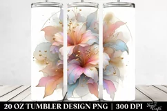 Shiny Azalea, Watercolor 20 Oz Tumbler Product Image 2