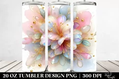 Abstract Pastel Azalea of with Golden Insertions Product Image 2