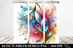Colorful Snowdrop Tumbler Design Product Image 2