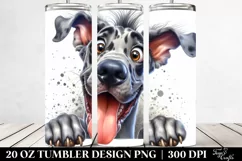Colorful Funny Great Dane | 20 Oz Tumbler Product Image 2
