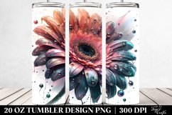 Gerbera with Metallic Insertions | 20 Oz Tumbler Product Image 2