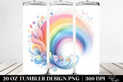 Colorful Pastel Rainbow | 20 Oz Tumbler Product Image 2