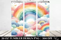 Colorful Whimsical Rainbow Flower | 20 oz Tumbler Product Image 2