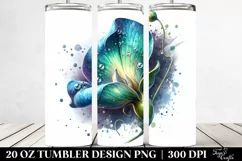 Shiny Sweet Pea Tumbler Design Product Image 2