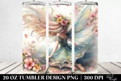 Fairy Tumbling with Spring Petals | 20 Oz Tumbler Product Image 2