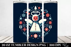 Simple Christmas Angel Design, High-Res 20 Oz Tumbler Product Image 2