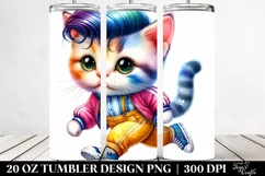 Vibrant Baby Cat Tumbler Product Image 2