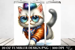 Vibrant Baby Cat Tumbler Product Image 2
