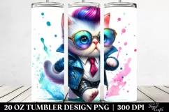 Vibrant Baby Cat Tumbler Product Image 2