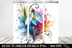 Colorful Snowdrop Art | 20 Oz Tumbler Product Image 2