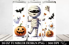 Funny Mummy Halloween Clipart 20 Oz Tumbler Product Image 2