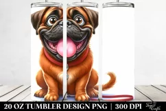 Crazy Looking Funny Bullmastiff | 20 Oz Tumbler Product Image 2
