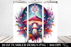 Magical Celestial Mushroom Clipart 20 Oz Tumbler Product Image 2