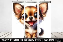 Crazy Looking Funny Chihuahua | 20 Oz Tumbler Product Image 2