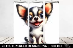 Crazy Looking Funny Chihuahua | 20 Oz Tumbler Product Image 2
