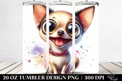 Crazy Looking Funny Chihuahua | 20 Oz Tumbler Product Image 2