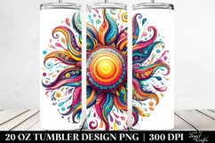 Whimsical Vibrant Sun | 20 Oz Tumbler Product Image 2