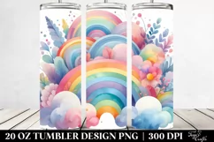 Colorful Pastel Rainbow | 20 Oz Tumbler Product Image 2