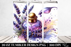 20 Oz Tumbler Sublimation | Material Lavender Splash Product Image 2