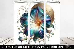 Detailed Morning Glory Tumbler 20 Oz Product Image 2