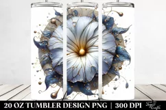 Detailed Morning Glory Tumbler 20 Oz Product Image 2