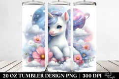 Pastel Baby Unicorn Tumbler 20 Oz Product Image 2