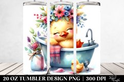 20 Oz Tumbler Sublimation | Vibrant Watercolor Smiling Baby Product Image 2