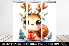 Expressive Snail with Enthusiastic Face 20 Oz Tumbler Product Image 2