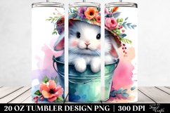 20 Oz Tumbler Sublimation | Vibrant Watercolor Smiling Baby Product Image 2