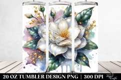 20 Oz Tumbler Sublimation | Material Gardenia Splash Product Image 2